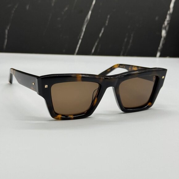 NEW XXII VLS-106B-50 VALENTINO SUNGLASSES HAVANA UNISEX EYEWEAR VALENTINO - Picture 1 of 11